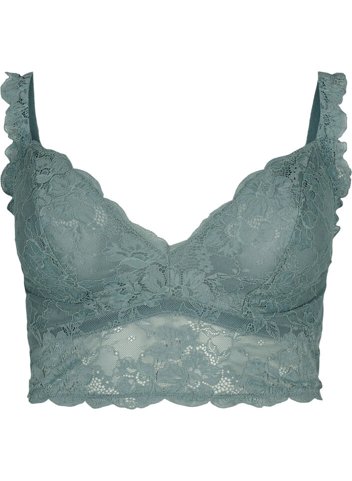 Kanten bralette zonder beugel, Balsam Green Ass, Packshot image number 0