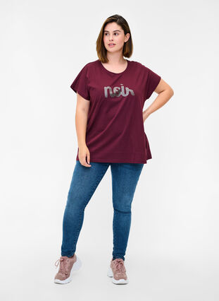 T-shirt in biologisch katoen met ronde hals, Port Royal, Model image number 2