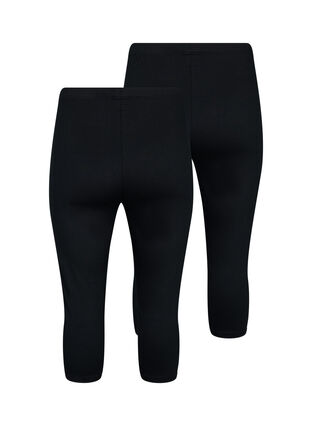 FLASH - Lot de 2 leggings 3/4, Black/Black, Packshot image number 1