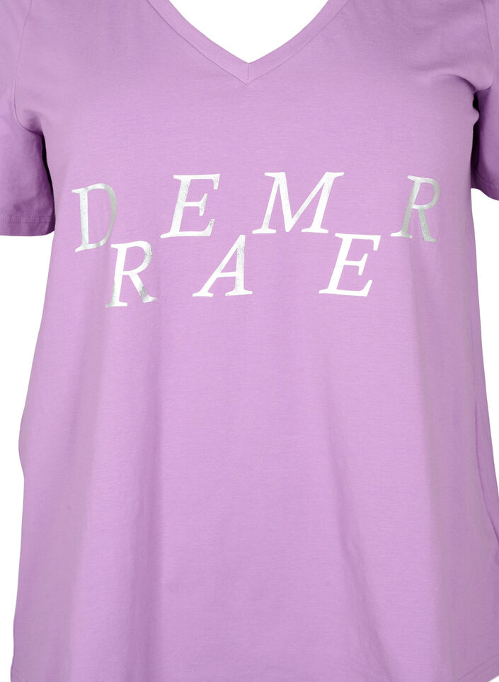 Katoenen nachthemd met tekstopdruk, L.Crystal w.Dreamer, Packshot image number 2