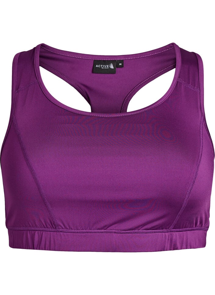 Sport-bh met racerback, Paars, Packshot image number 0