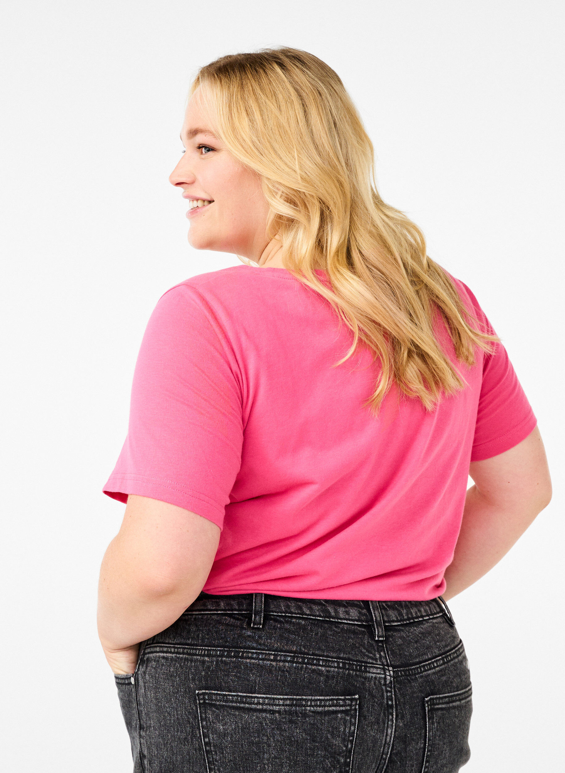 Zizzi FLASH &ndash; T-shirt avec motif, Rose, Model image number 2