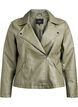 Imitatieleer bikerjack, Groen, Packshot image number 0