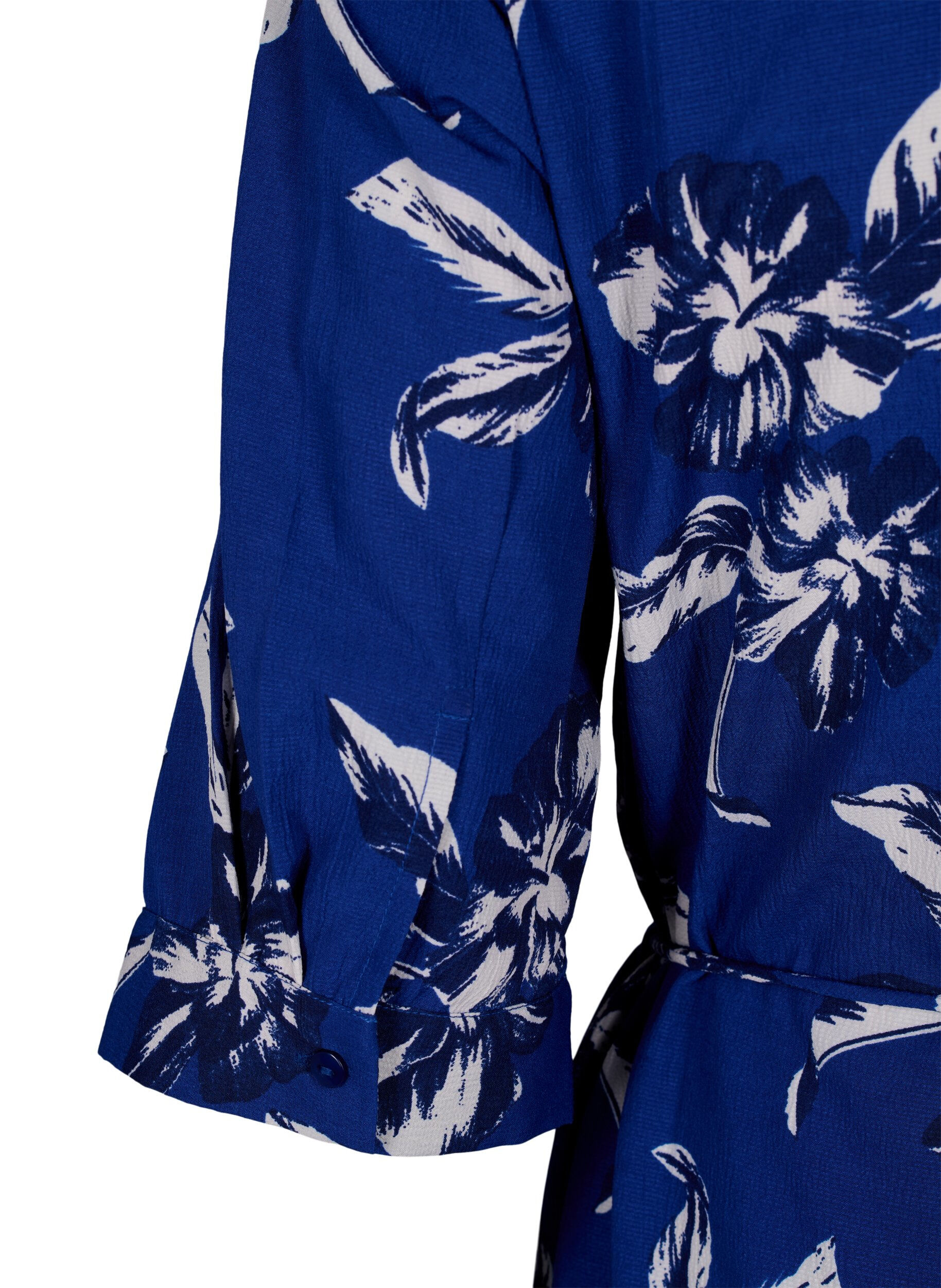 ZizziFLASH - Overhemdjurk met bloemenprint, Navy Blazer Flower, Packshot image number 3