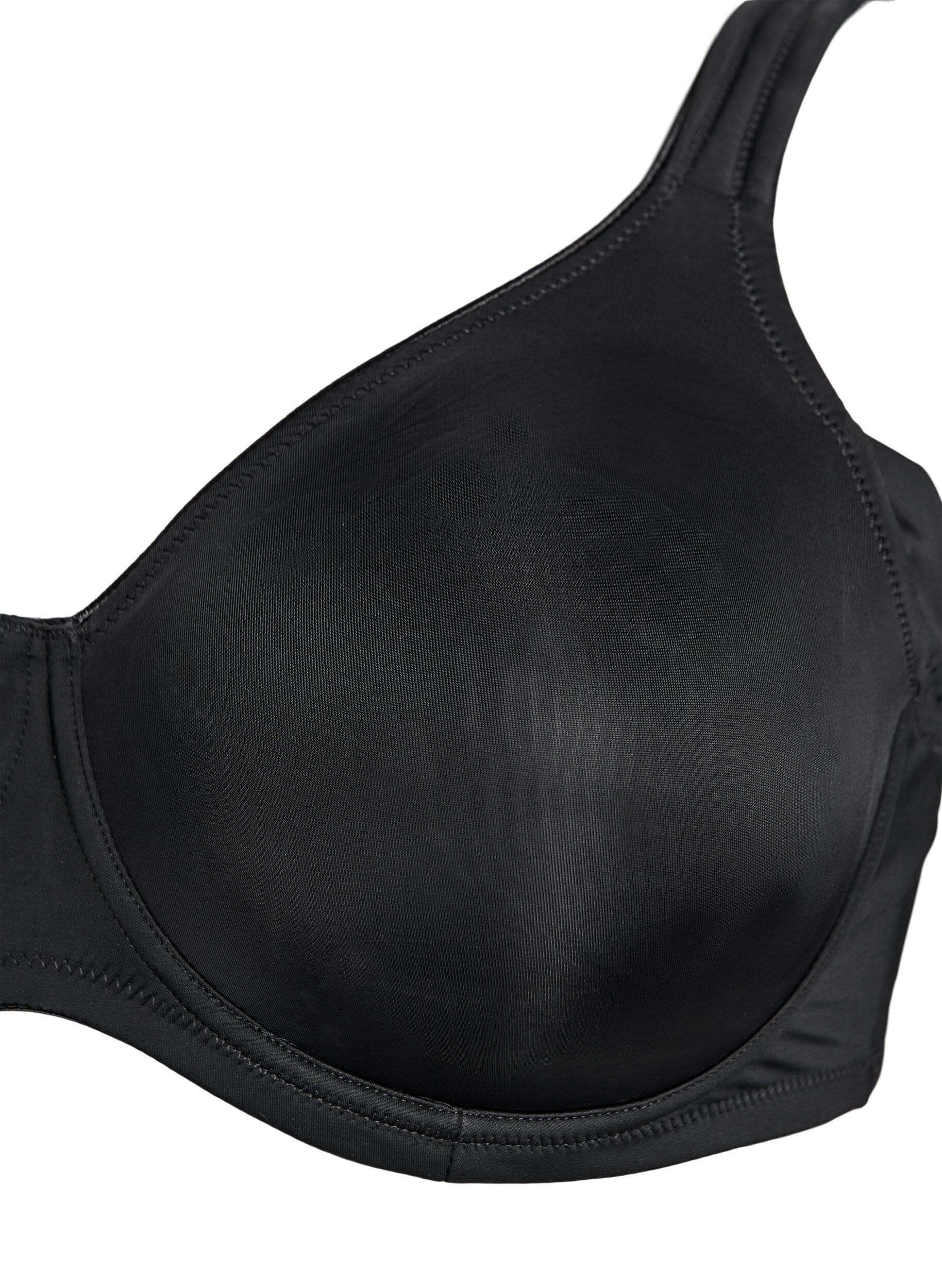 Zizzi Soutien-gorge confortable avec armature et bonnets moul&eacute;s, Noir, Packshot image number 2