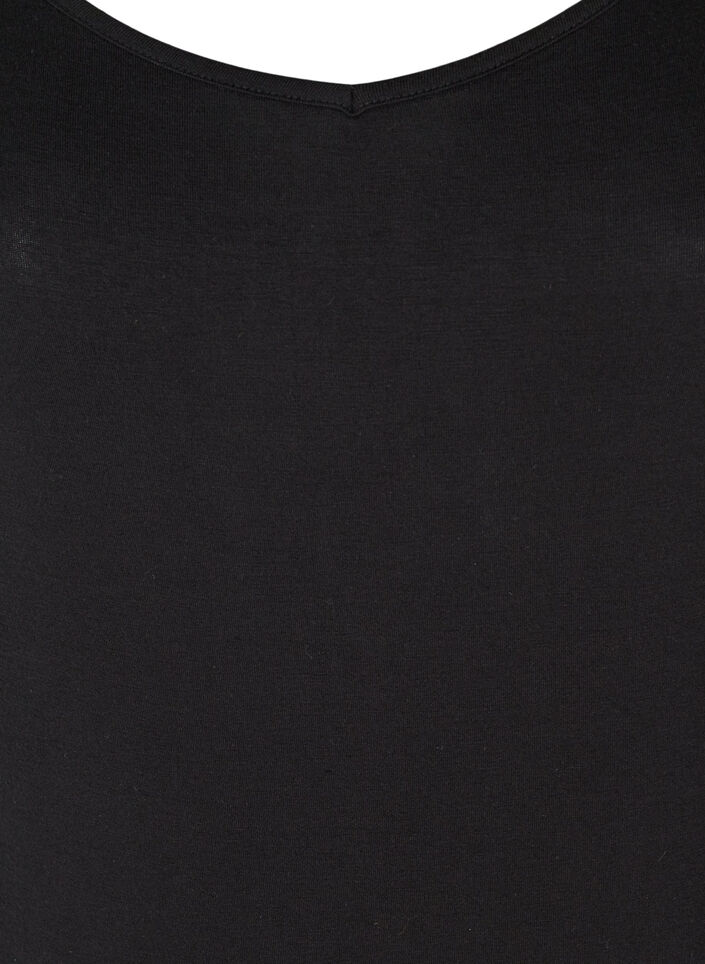 Dessous de robe en viscose uni, Noir, Packshot image number 2