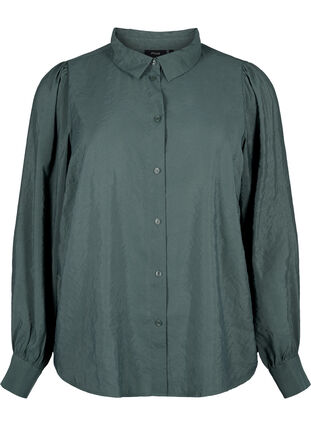 Shirt met lange mouwen van Tencel ™ Modal, Dark Forest, Packshot image number 0