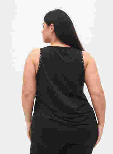 Effen kleur sport topje, Black, Model image number 1