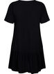 Robe en viscose avec d&eacute;coupe, Noir, Packshot image number 1