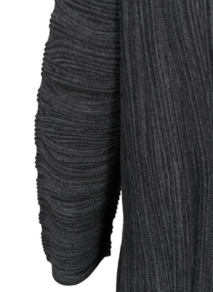 Gebreide jurk met lange mouwen, Dark Grey Melange, Packshot image number 3