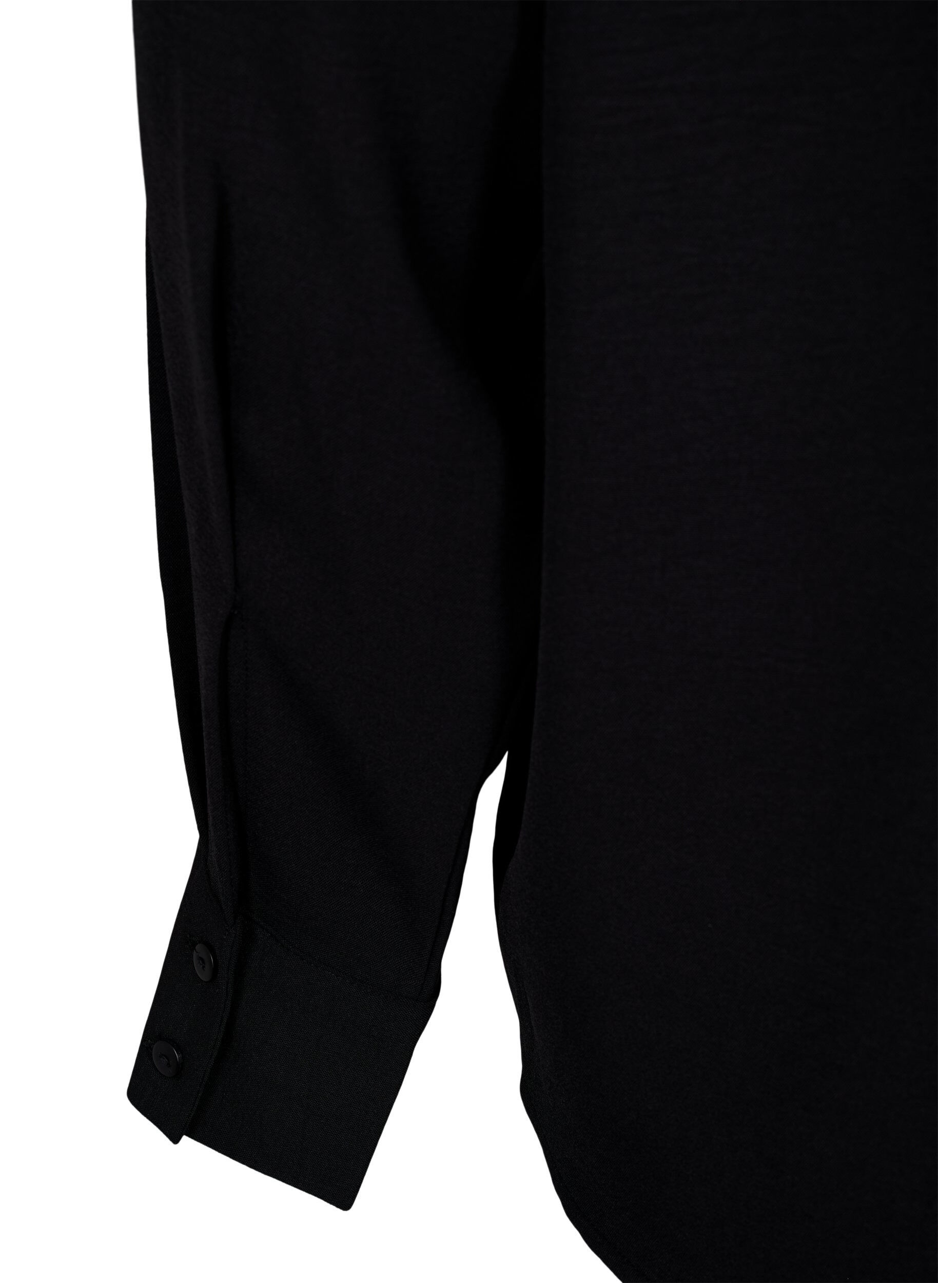 ZizziBlouse met kanten detail, Black, Packshot image number 3