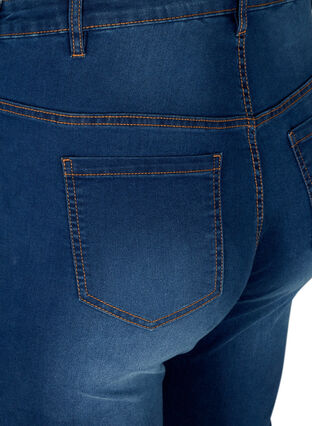Pantalon bootcut Ellen jean taille haute, Blue denim, Packshot image number 3