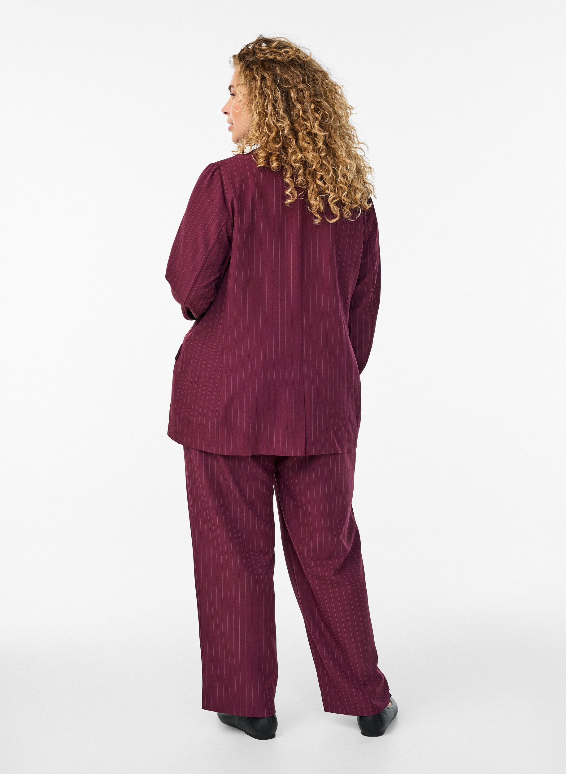 ZizziFLASH - Losse broek met zakken, Rood, Model image number 1