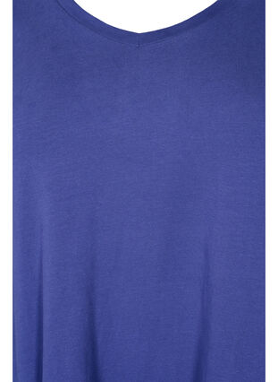 T-shirt en coton uni basique, Deep Cobalt, Packshot image number 2