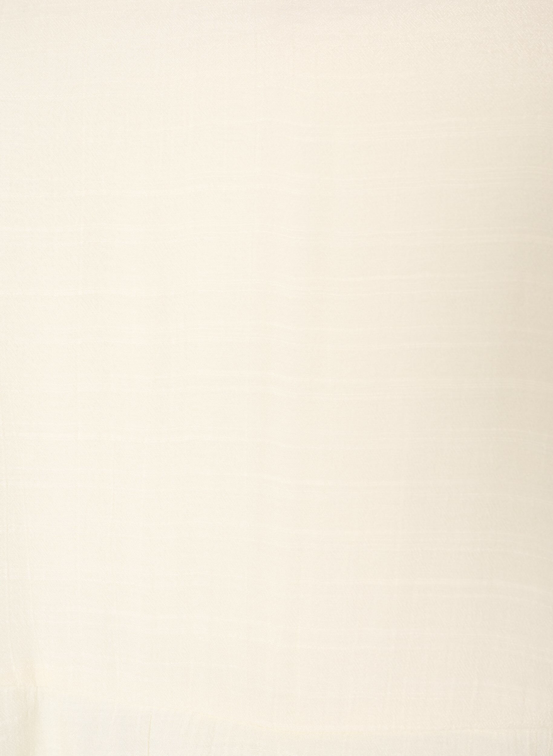 ZizziBlouse met 3/4-mouwen en ruchesdetails, Vanille, Packshot image number 2