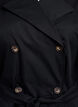 Halflange trenchcoat met ceintuur, Black, Packshot image number 2