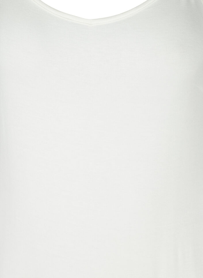 Effen onderjurk in viscose, Wit, Packshot image number 2