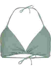 Soutien-gorge de bikini triangulaire avec structure en crêpe