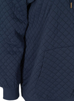 Sweat vest met capuchon en ritssluiting, Navy Blazer, Packshot image number 3