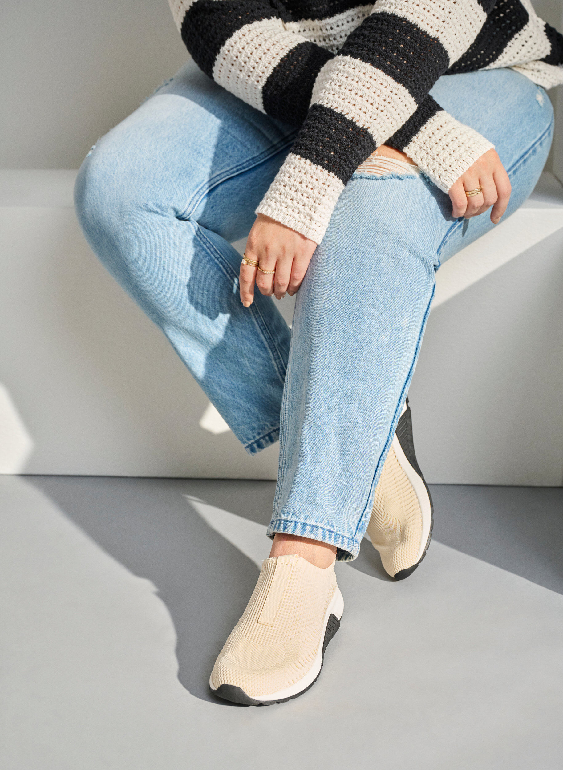 ZizziWide fit - Instapsneaker, Beige, Image image number 0