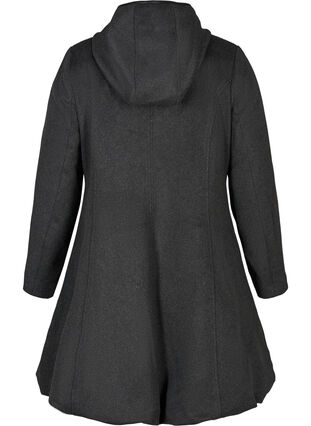 Veste à capuche avec laine, Dark Grey Melange, Packshot image number 1