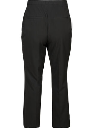 Klassieke broek met elastiek in de taille, Black, Packshot image number 1