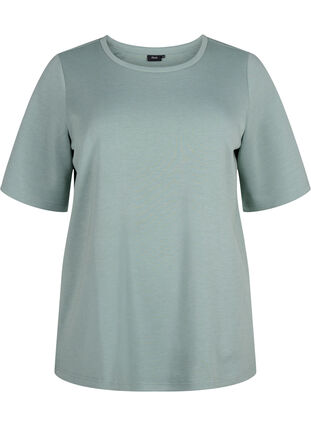 T-shirt en modal mélangé, Chinois Green, Packshot image number 0