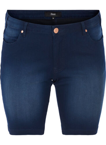 slim fit Emily shorts met normale taille, Blue denim, Packshot image number 0