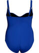 Gewatteerd badpak met draperie, Blauw, Packshot image number 1