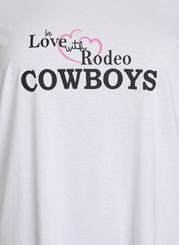 T-shirt imprim&eacute;, Blanc, Packshot image number 2