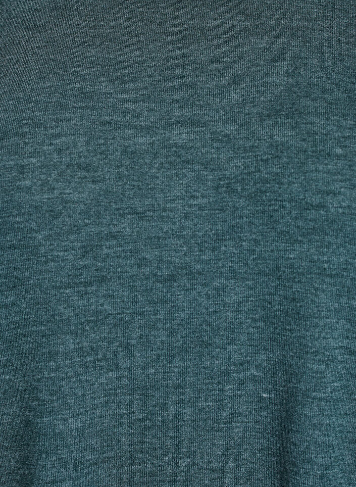 Blouse en jersey avec manches 3/4, Vert fonc&eacute;, Packshot image number 2