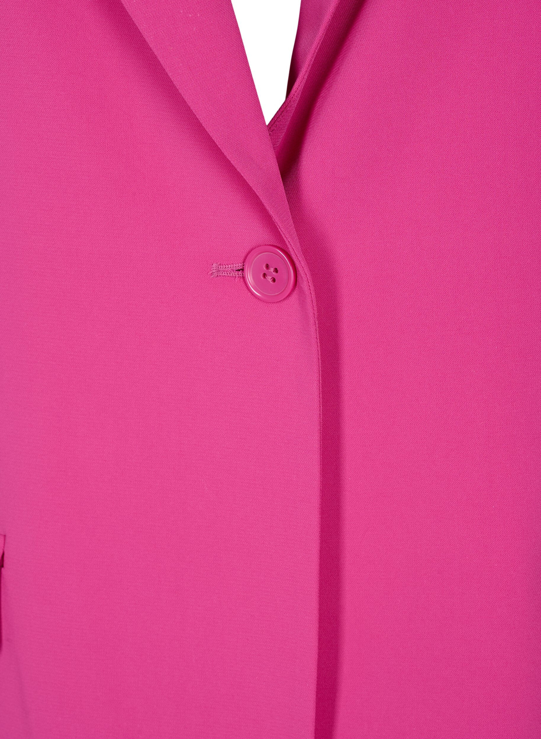 ZizziKlassieke blazer met zakken, Festival Fuchsia, Packshot image number 2