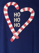 Chemise de nuit en coton bio &agrave; motif de No&euml;l, Bleu, Packshot image number 2