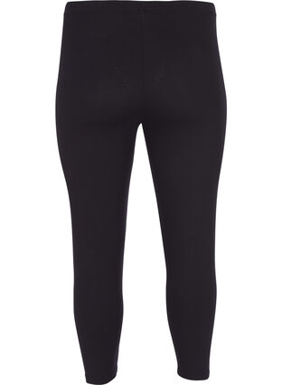 Driekwart basic legging, Black, Packshot image number 1