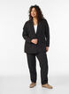 Blazer classique avec fermeture boutonn&eacute;e, Noir, Model image number 1