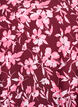 Katoenen jurk met korte mouwen en print, Donker Bordeaux, Packshot image number 2