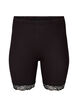 Short de cyclisme avec bordure en dentelle, Noir, Packshot image number 0