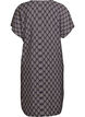 Robe &agrave; col en V en viscose, Bleu, Packshot image number 1