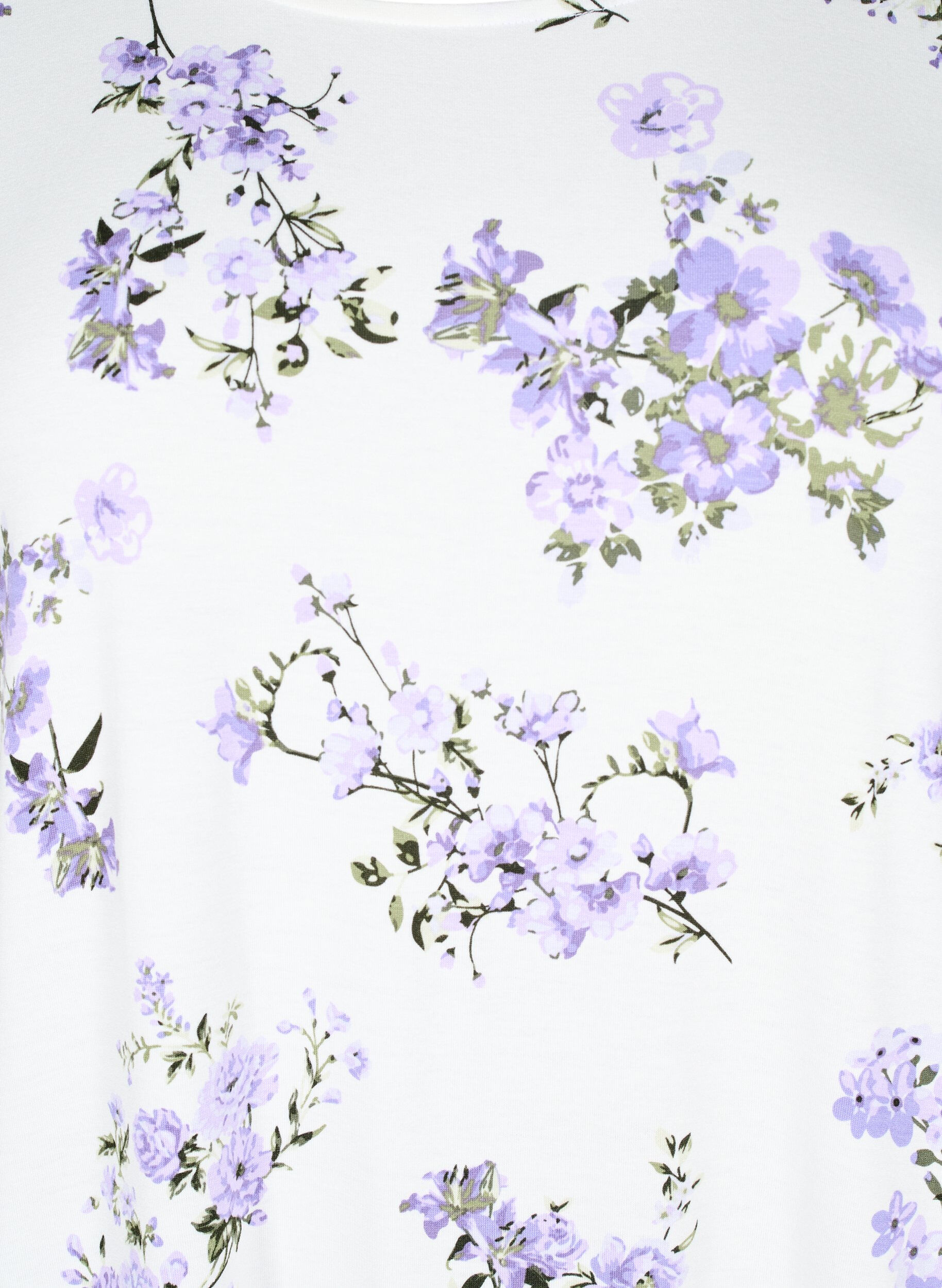 ZizziT-shirt met bloemenprint, Paars, Packshot image number 2