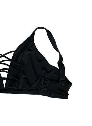 Haut de bikini avec détail string, Black, Packshot image number 3
