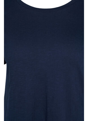 Katoenen t-shirt met korte mouwen, Navy Blazer, Packshot image number 2