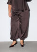 Pantalon ballon en satin avec strass, Marron, Model image number 2