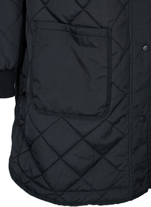 Gewatteerde 2-in-1 jas met afneembare mouwen, Black, Packshot image number 3