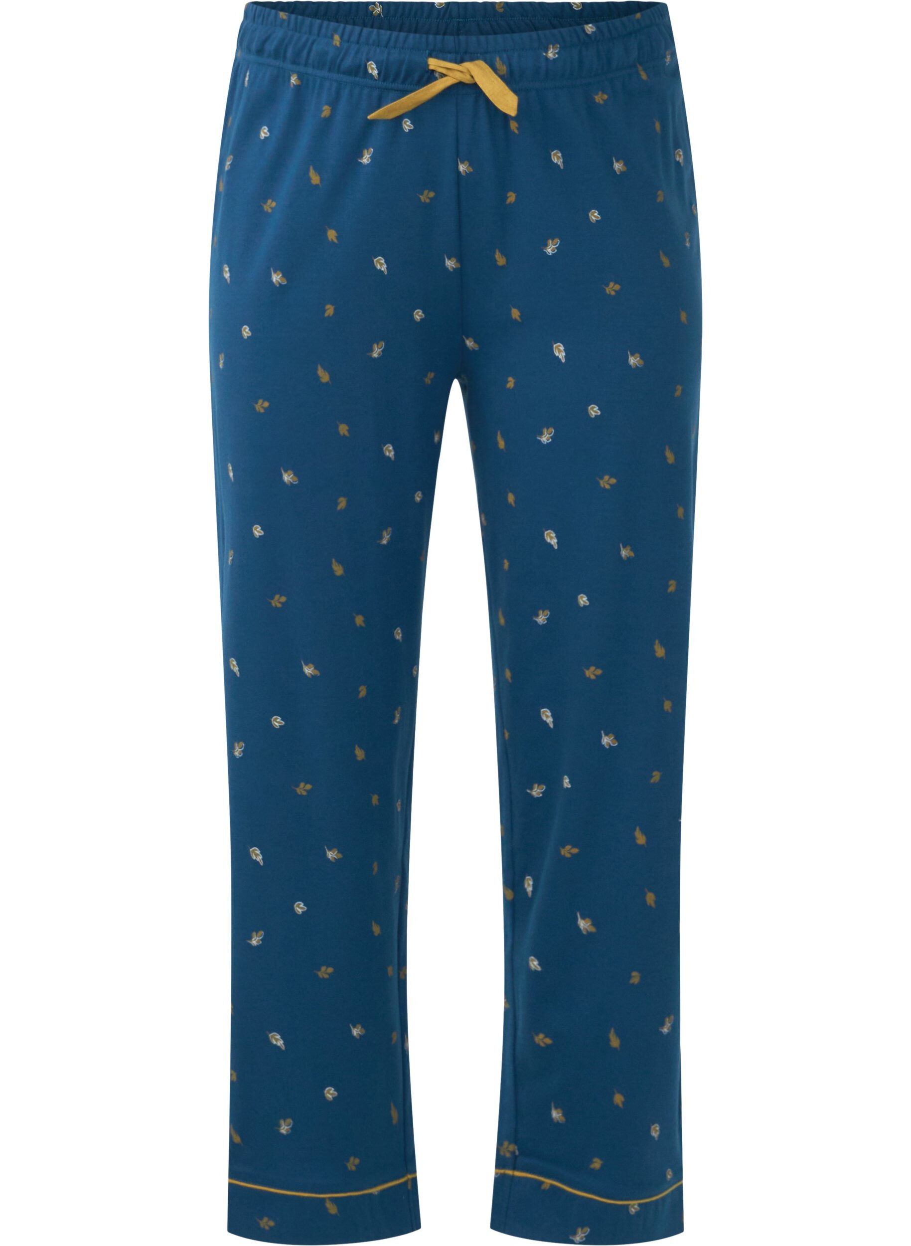 Zizzi Bas de pyjama en coton imprim&eacute;, Blue Opal AOP, Packshot image number 0