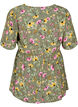 Blouse de maternité à fleurs en viscose, Green Flower Print, Packshot image number 1