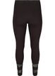 Viscose legging met 3/4 lengte en kant, Black, Packshot image number 1