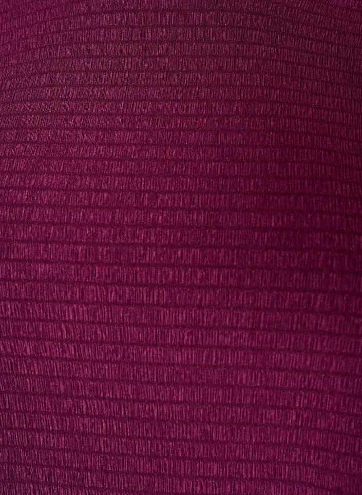Blouse textur&eacute;e avec bords ondul&eacute;s, Violet, Packshot image number 2
