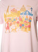 T-shirt en coton bio avec imprim&eacute; sur le devant, Rose, Packshot image number 2
