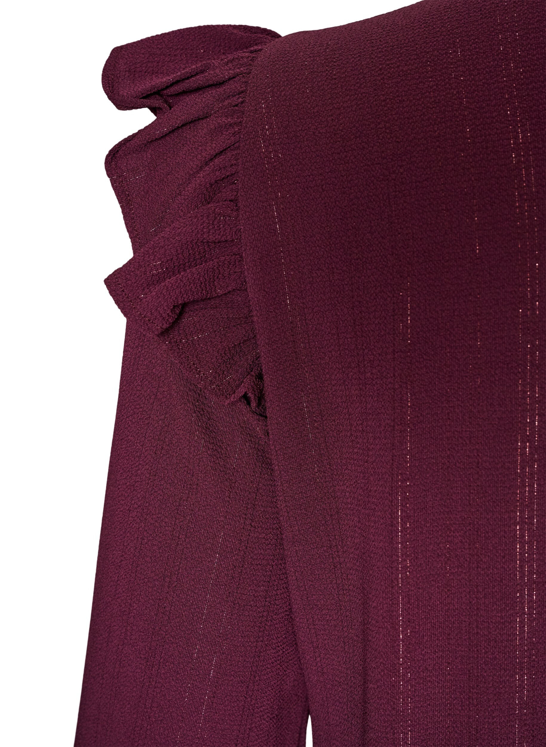 ZizziKort jurkje met ruches en glitter, Rood, Packshot image number 3