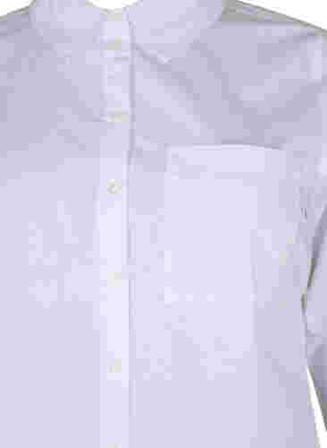 Chemise en coton mélangé, Bright White, Packshot image number 2